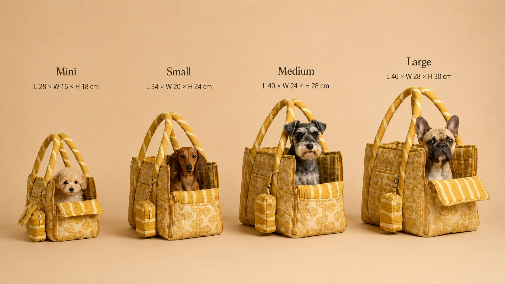 Flow Print Pet Carrier - Sunshine