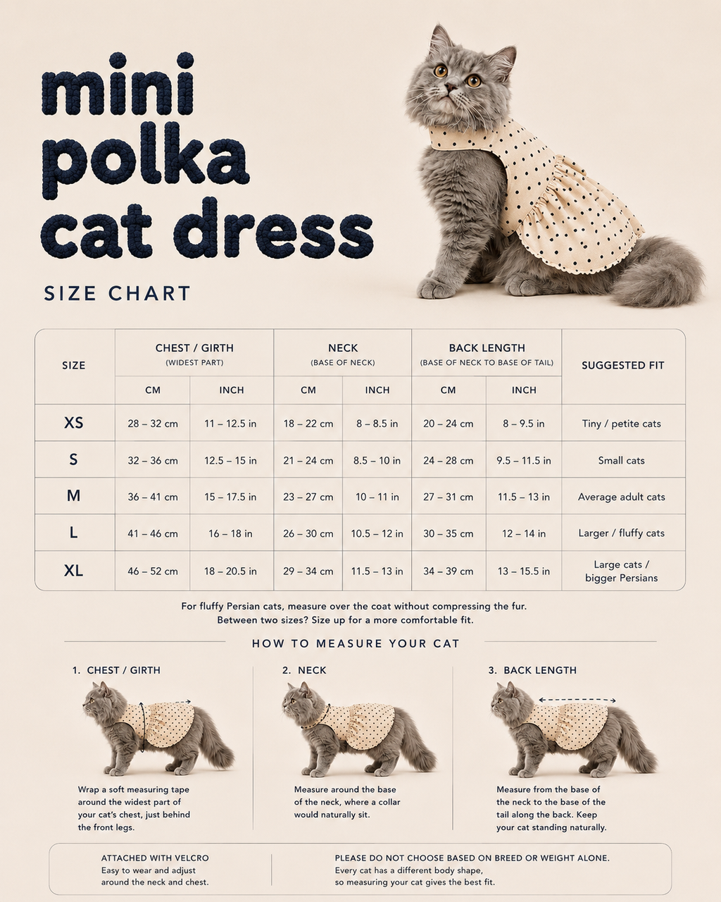 Mini Polka Cat Dress
