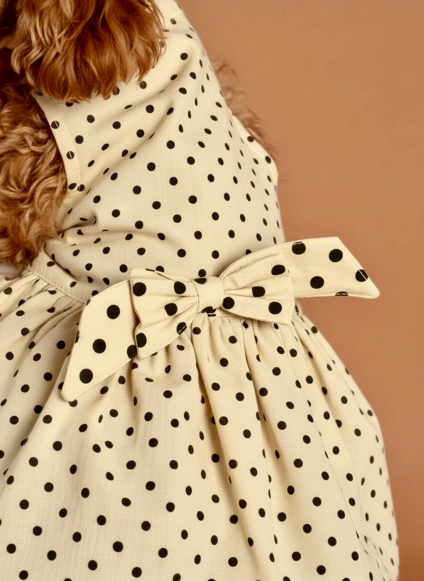 Pet Polka Dress with Bow
