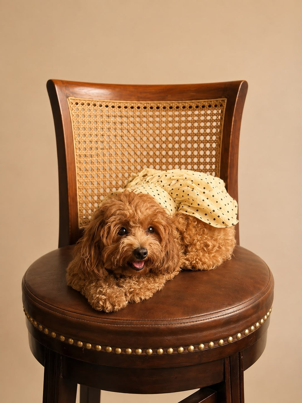 Pet Polka Dress with Bow