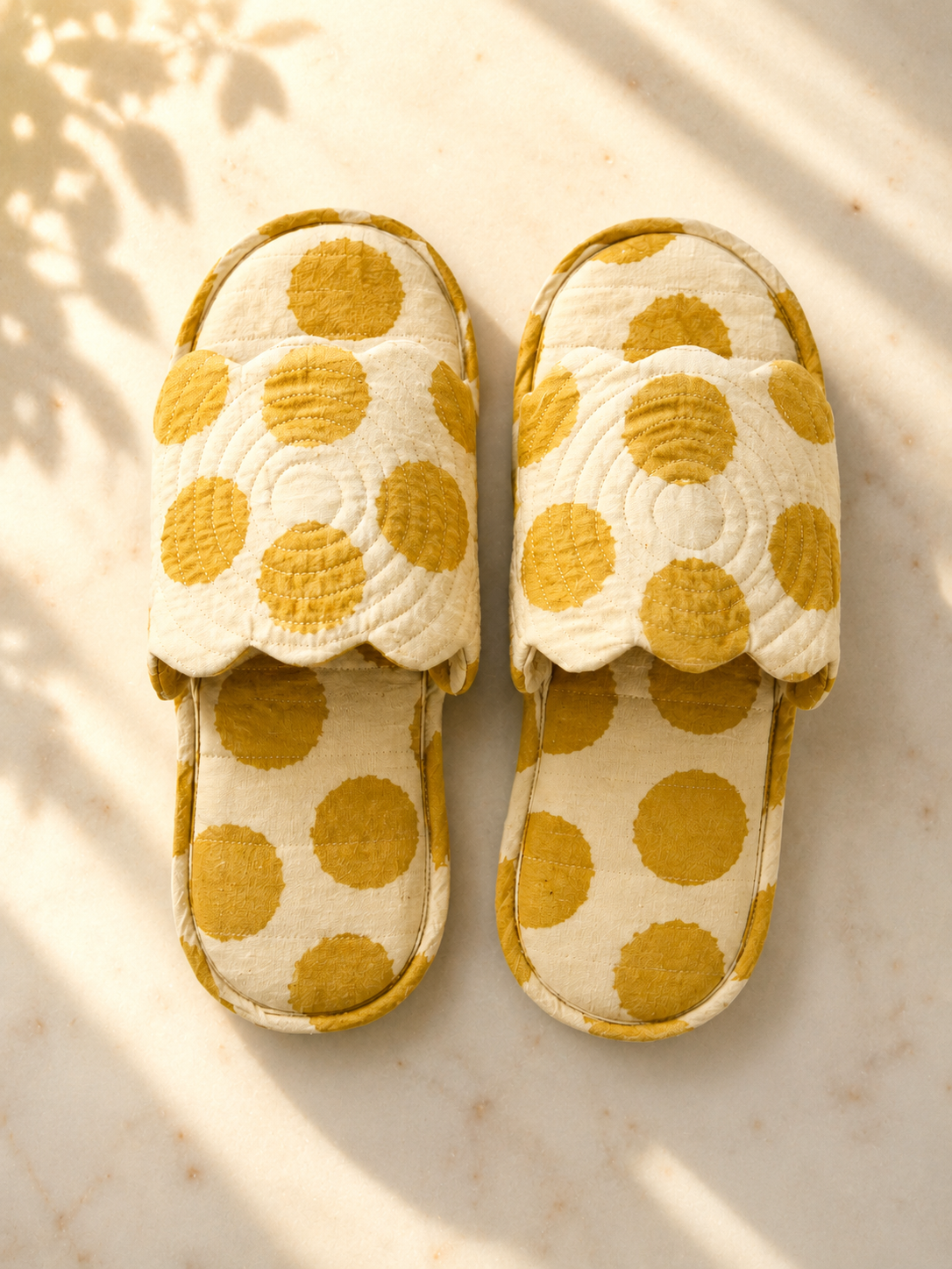 Polka Shine Slipper - Honey Glow