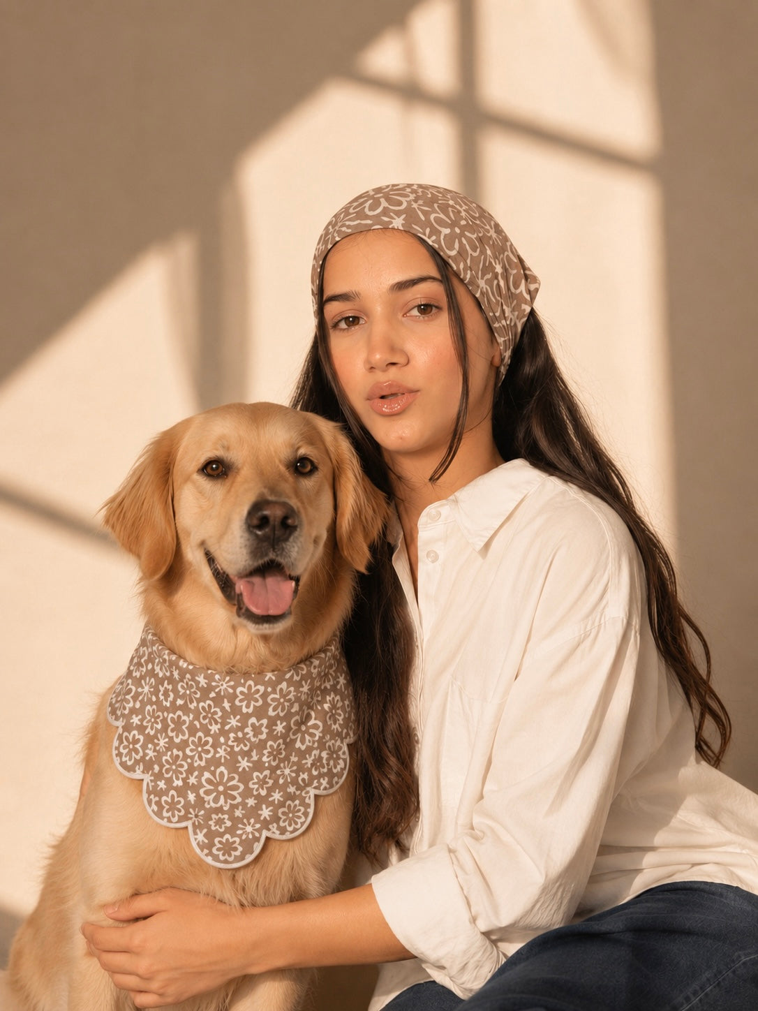 Initial Twin Bandana Set