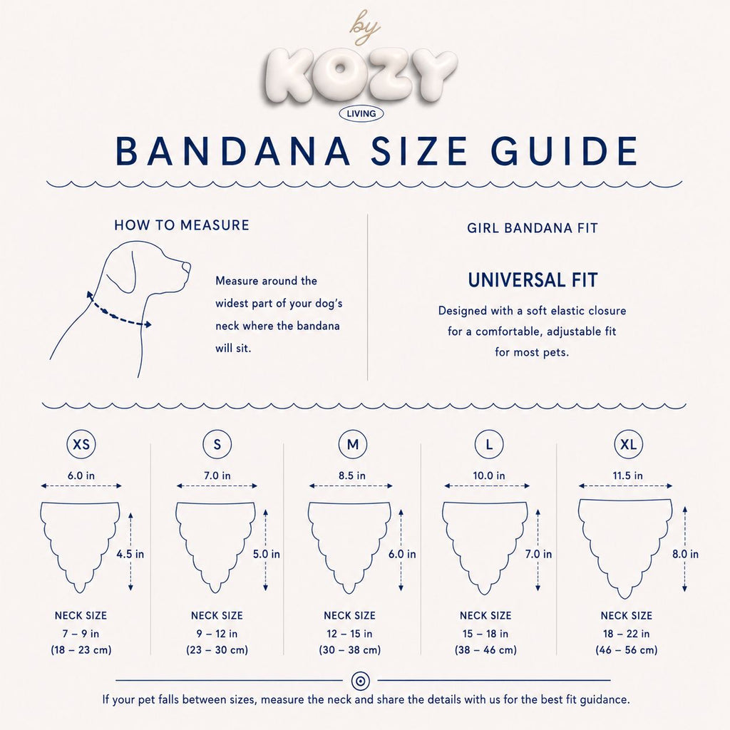 Scrunchie & Bandana set - cloud polka