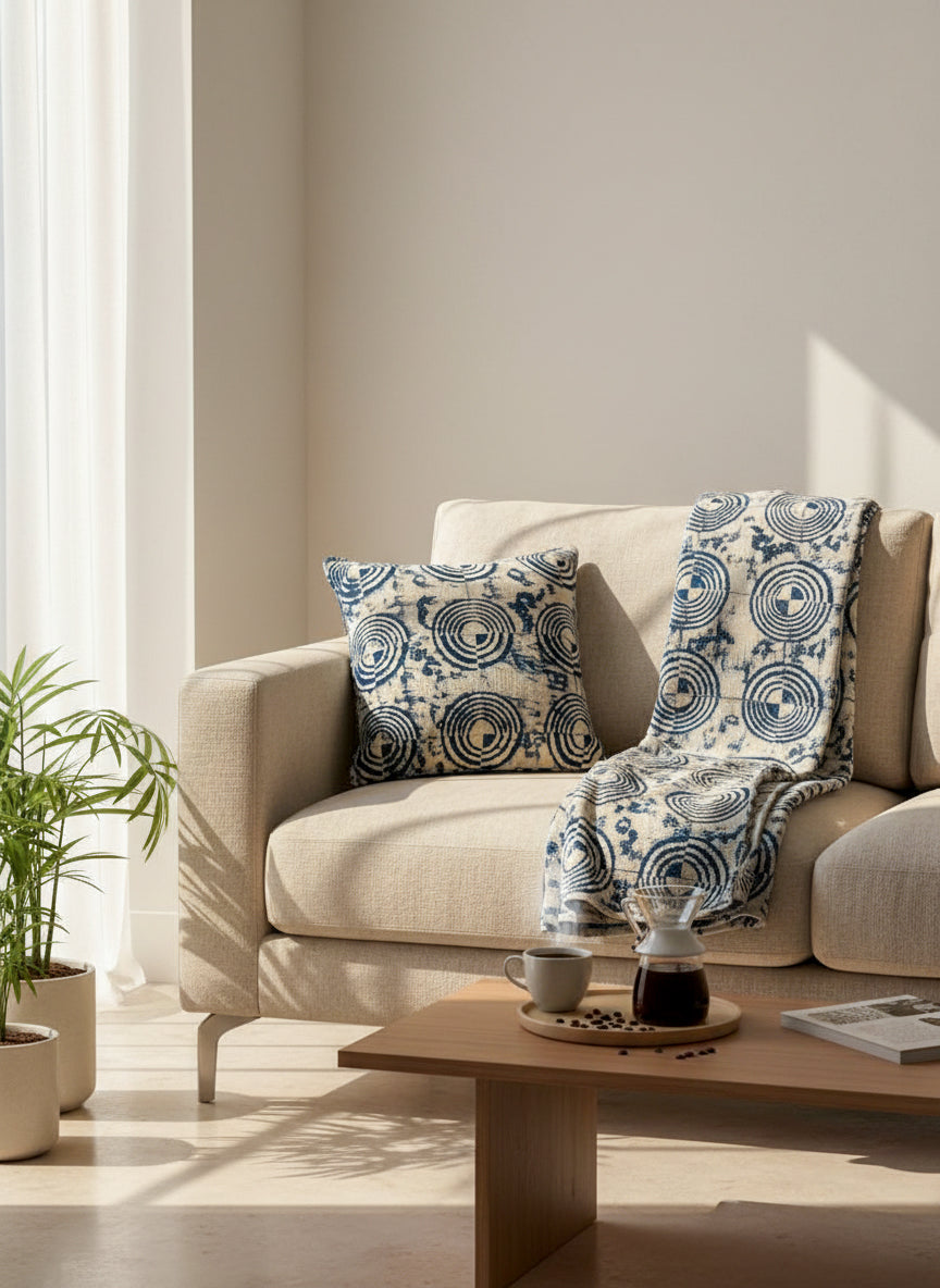 Morning Flow Throw Pillow