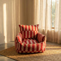 Mini Soft Floor Lounge Seating – Naturally Dyed Red