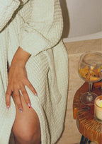Matcha Green Waffle Robe