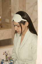 Matcha Green Waffle Robe