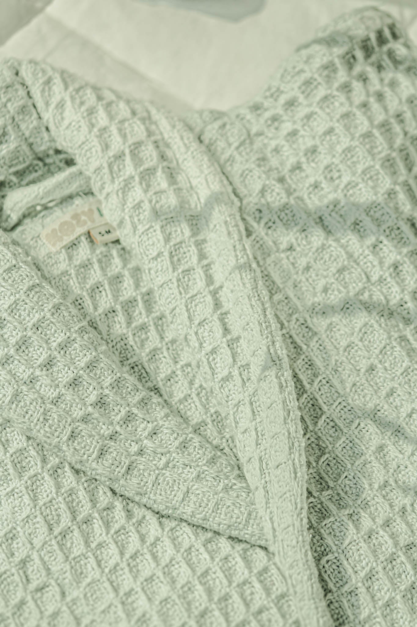 Matcha Green Waffle Robe