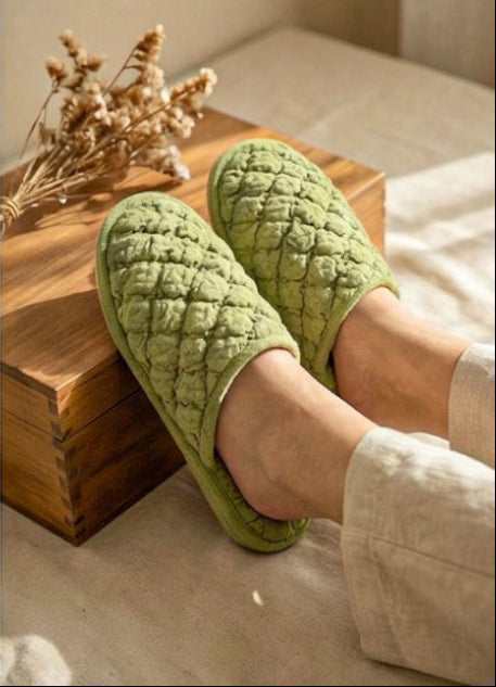 Green Tea Puffer Slipper