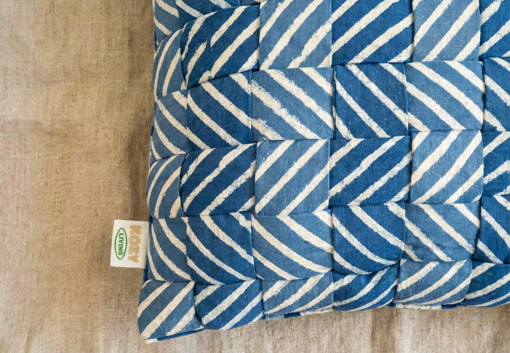 Striped Woven Cushion Cover