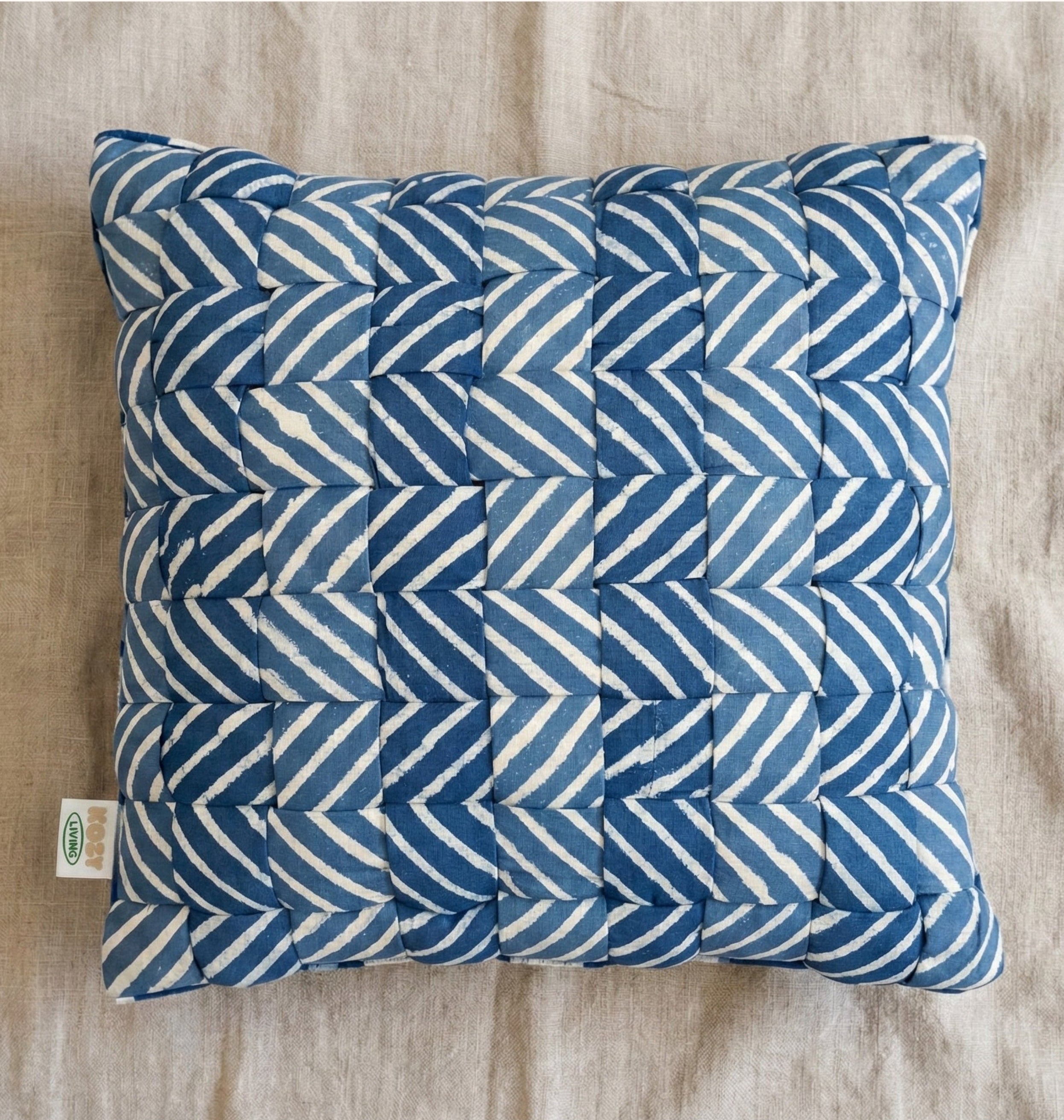 Striped Woven Cushion Cover
