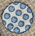 K block print donut pillow