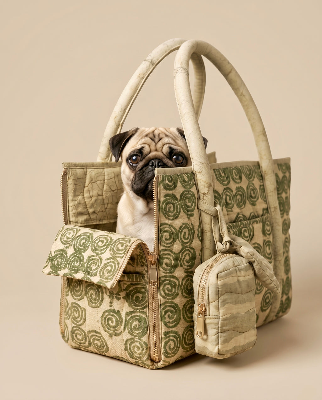 Flow Print Pet Carrier - Tulsi