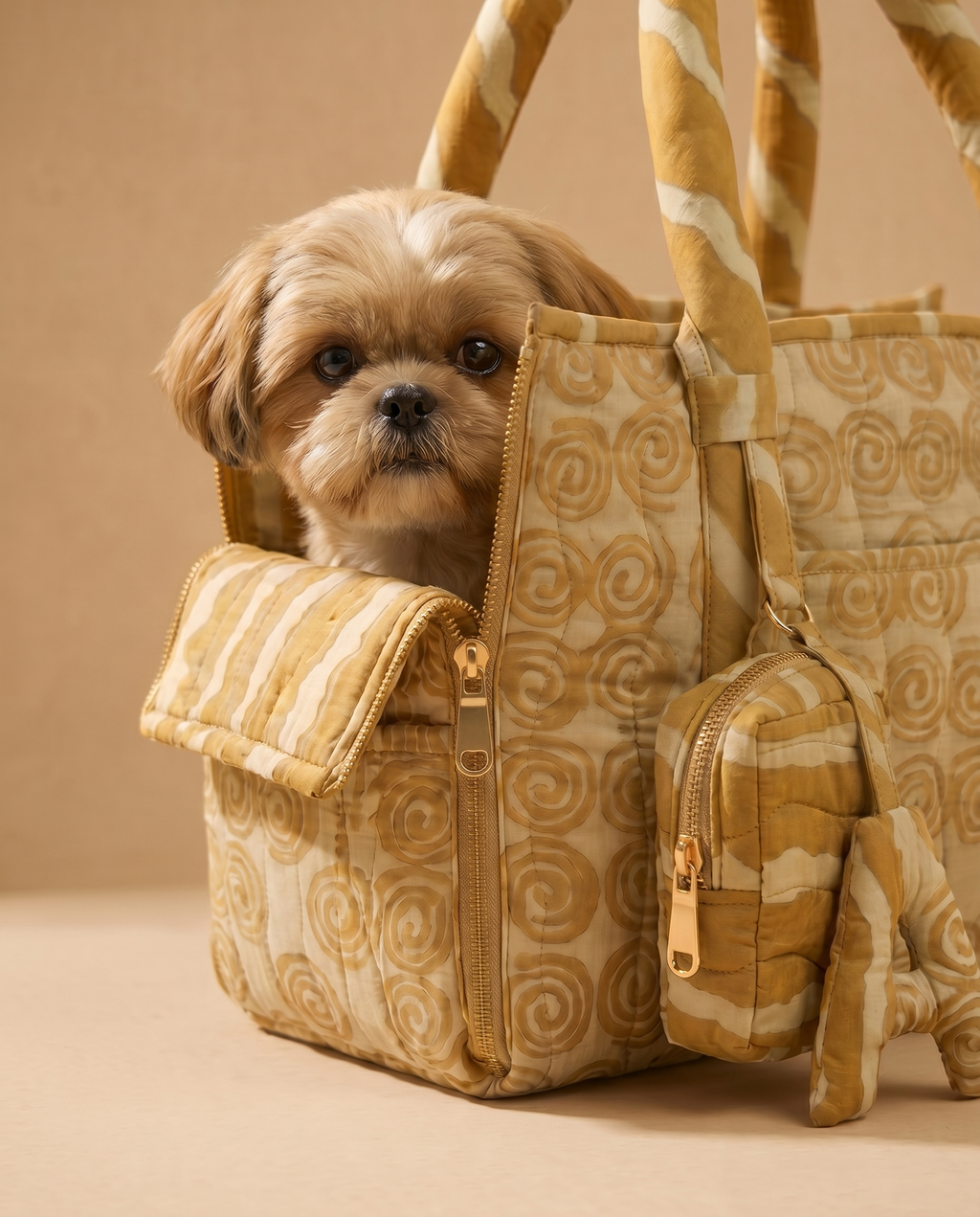 Flow Print Pet Carrier - Sunshine