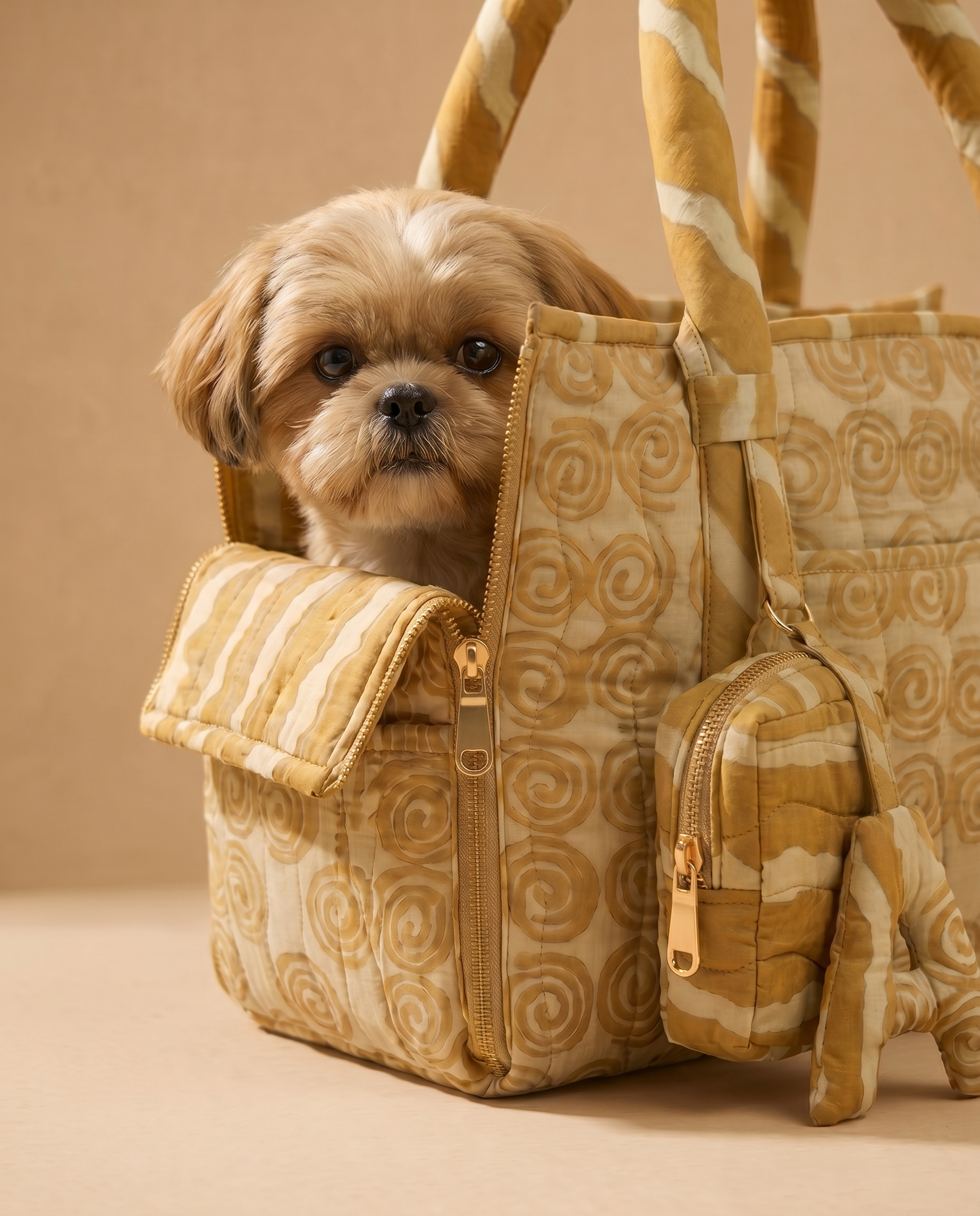 Flow Print Pet Carrier - Sunshine