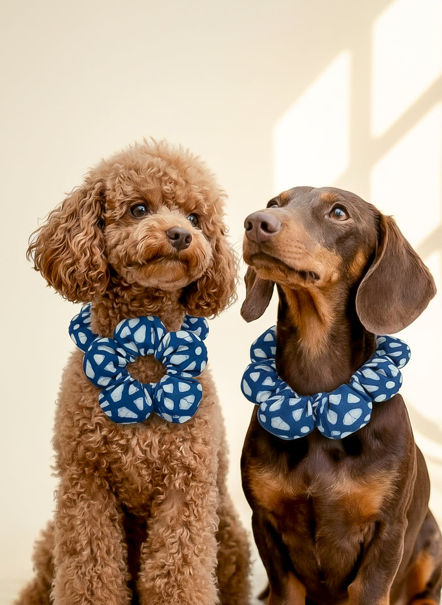 Modal Silk Leash Puffer Cover - Indigo