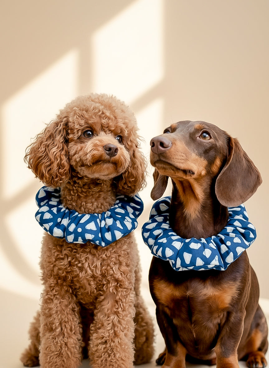 Modal Silk Leash Puffer Cover - Indigo