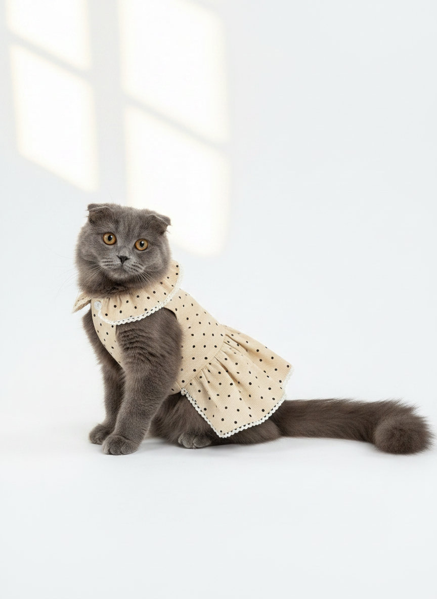Mini Polka Cat Dress