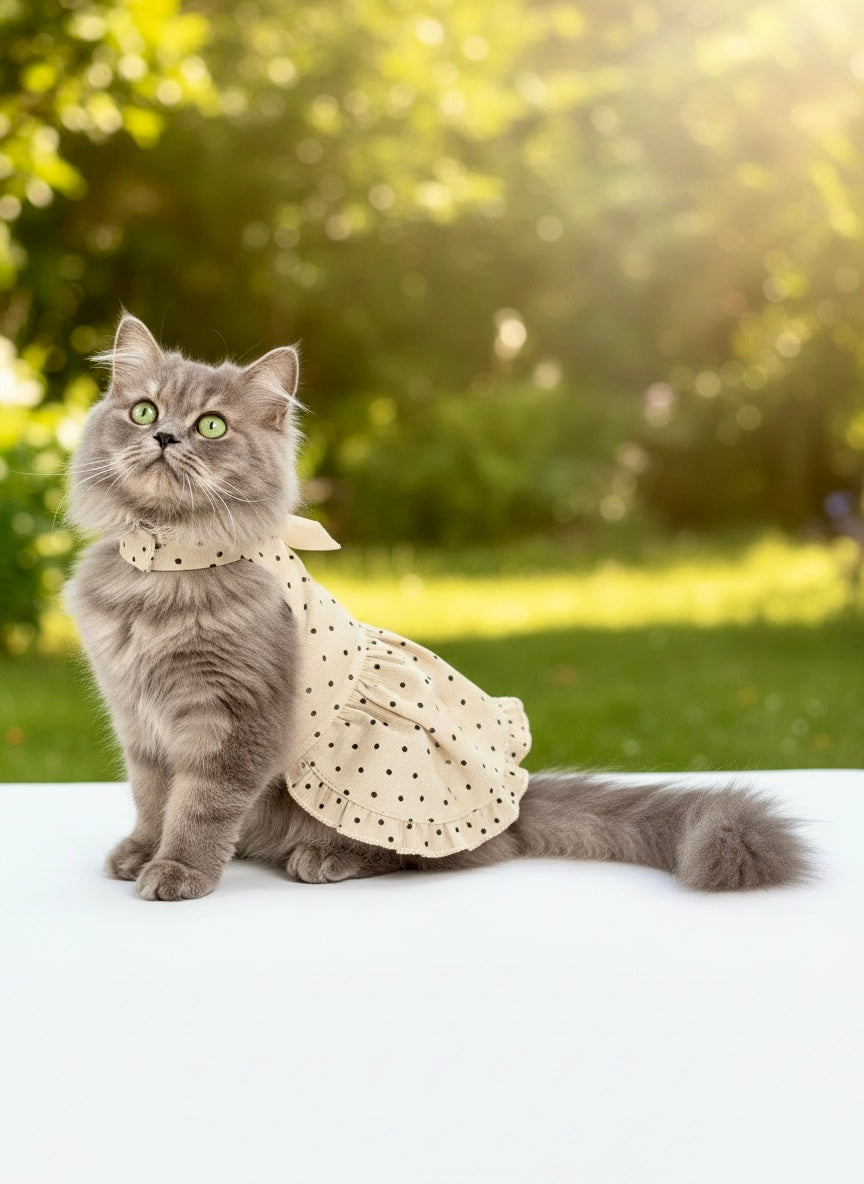 Mini Polka Cat Dress