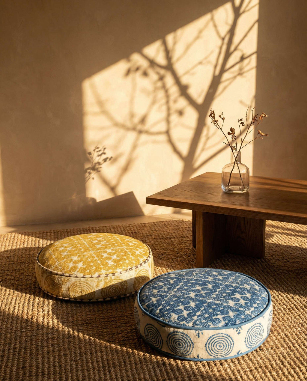 Go with the Flow Print Floor Cushion