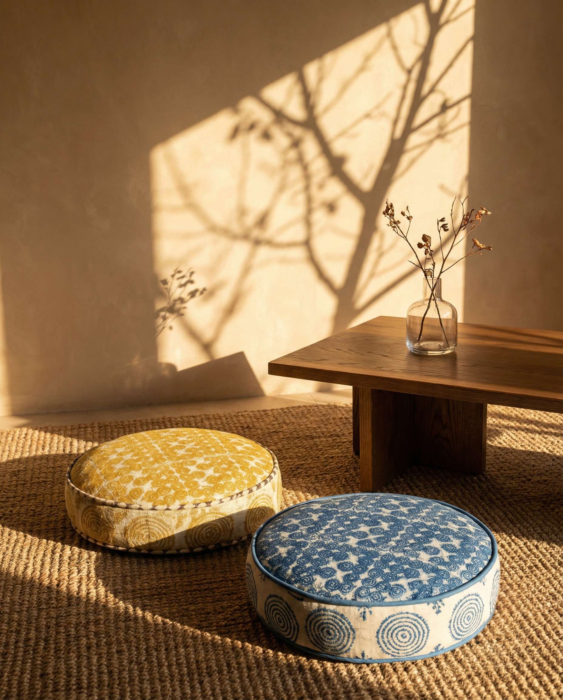 Go with the Flow Print Floor Cushion